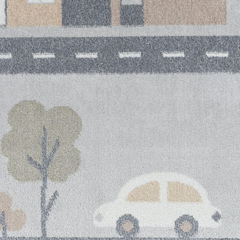 Lillian Kids Rug - Machine Washable - LLL2349 - Light Grey - Sizes Available