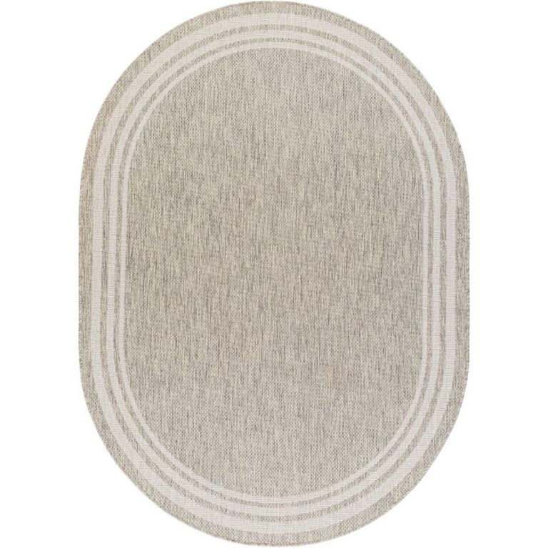 Eagean Oval Rug - Oatmeal - 160cm x 220cm