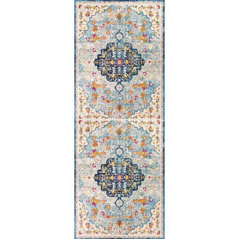 Floransa Runner - Oriental Vintage - FSA2314 - Light Blue - 80cm x 220cm