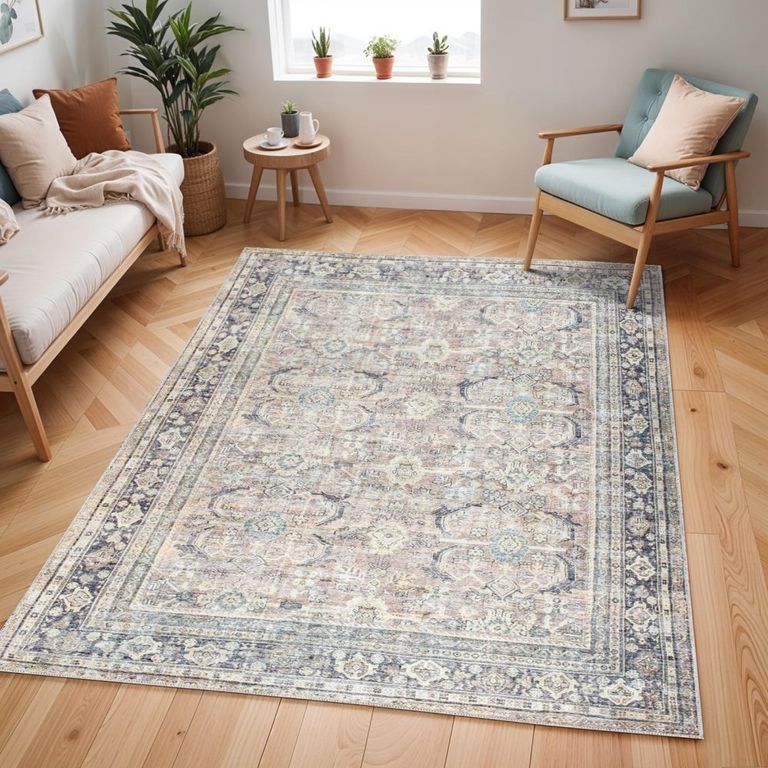 Darling Rug - Machine Washable Oriental Boho - BODA2300 - Brown - Sizes Available