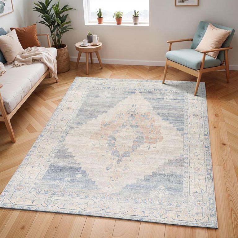Luca Rug - Oriental Vintage - BONC2300 - Denim Blue - Sizes Available