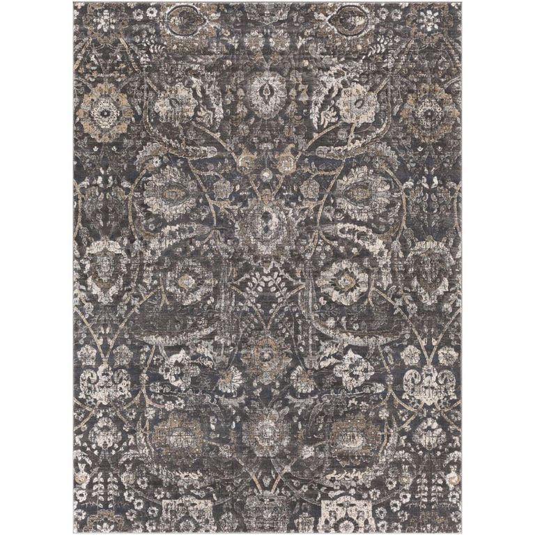 Indigo Rug - Vintage Oriental Boho - IGO2317 - Black - Sizes Available