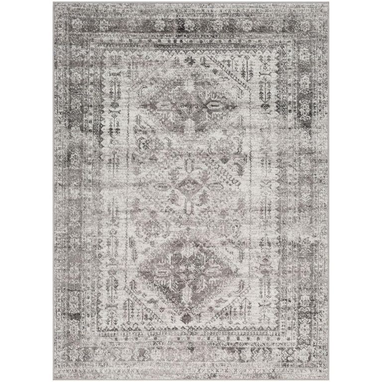 Monte Carlo Rug - Oriental Vintage - MNC2314 - Grey - Sizes Available