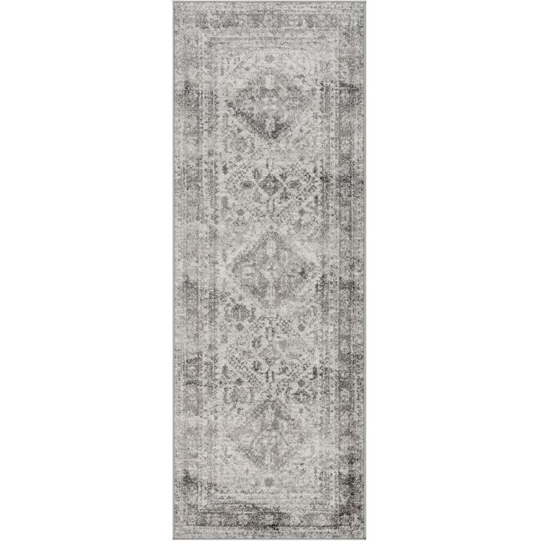 Monte Carlo Runner - Oriental Vintage - MNC2314 - Grey - 80cm x 220cm