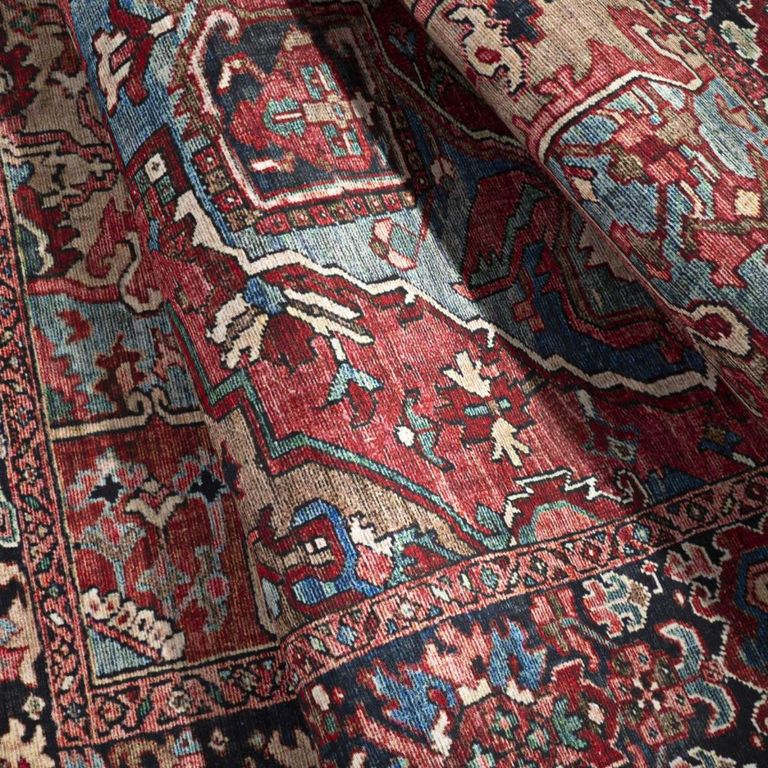Iris Rug - Vintage Oriental Boho - IRS2310 - Bright Red - Sizes Available