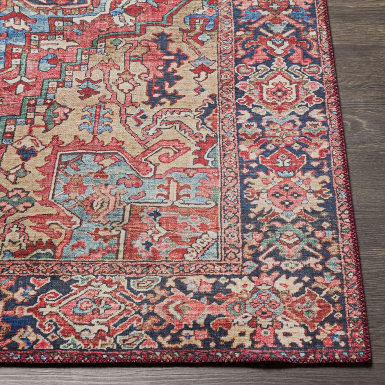 Iris Runner - Vintage Oriental Boho - IRS2310 - Bright Red - 80cm x 230cm