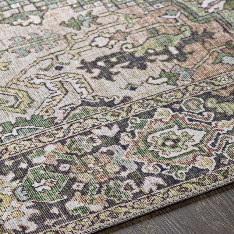 Iris Rug - Vintage Oriental Boho - IRS2361 - Green - Sizes Available
