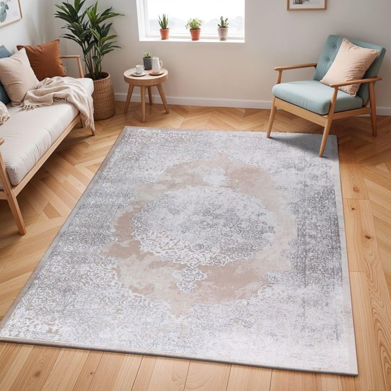Lustro Rug - Oriental Vintage - LSR2335 - Beige - Sizes Available
