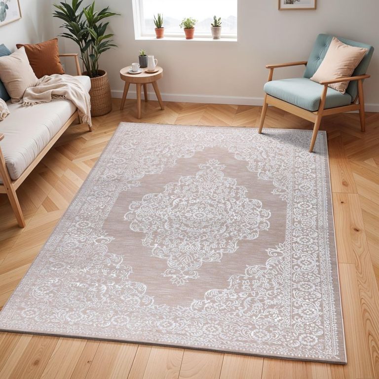 Lustro Rug - Oriental Vintage - LSR2341 - Beige - Sizes Available