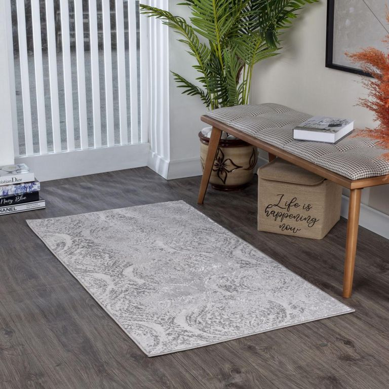 Lustro Rug - Oriental Vintage - LSR2339 - Grey - Sizes Available