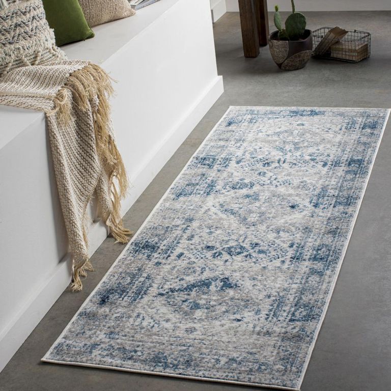 Monte Carlo Runner - Oriental Vintage - MNC2313 - Blue - 80cm x 220cm