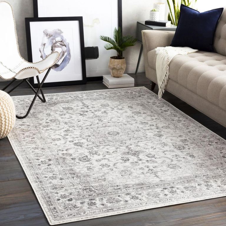 Monte Carlo Rug - Oriental Vintage - MNC2319 - Grey - Sizes Available