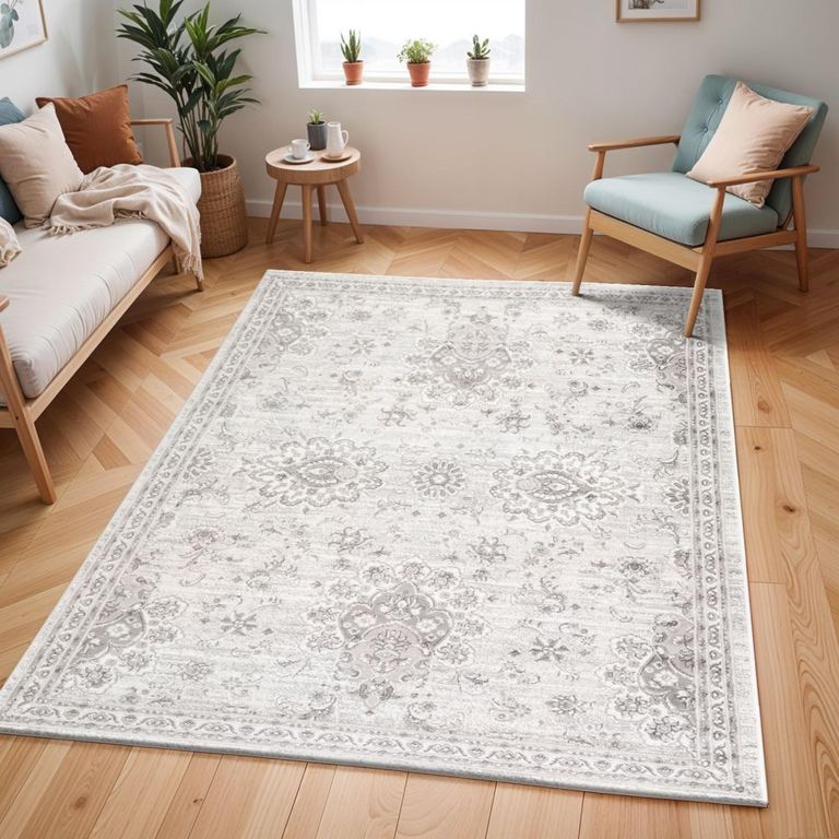 Monte Carlo Rug - Oriental Vintage - MNC2331 - Grey - Sizes Available