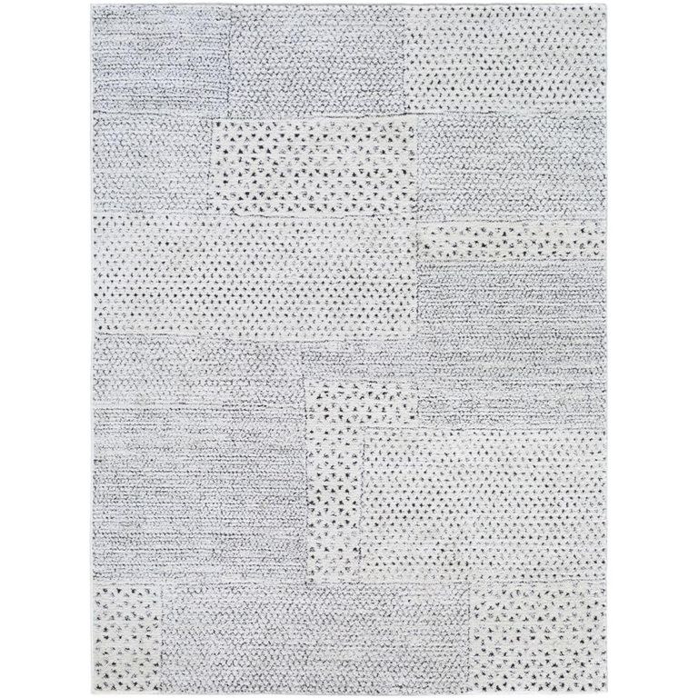 Architect Galey Alix Rug - Modern Scandi High Pile - GAAR2302 - Ivory & Black - Sizes Available