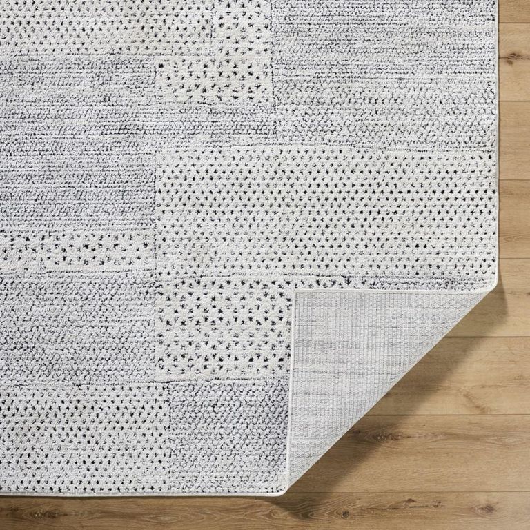 Architect Galey Alix Rug - Modern Scandi High Pile - GAAR2302 - Ivory & Black - Sizes Available