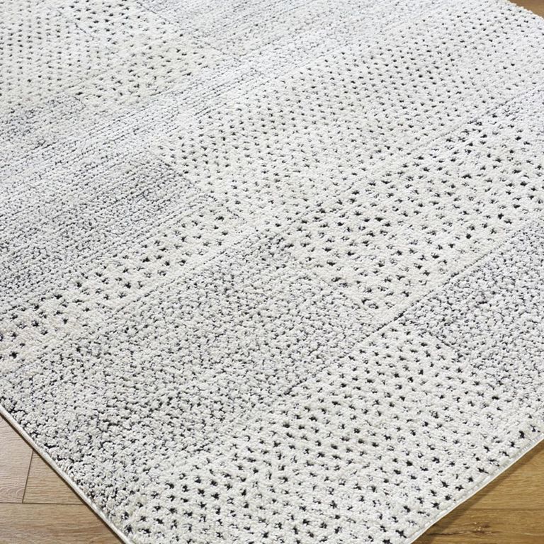 Architect Galey Alix Rug - Modern Scandi High Pile - GAAR2302 - Ivory & Black - Sizes Available