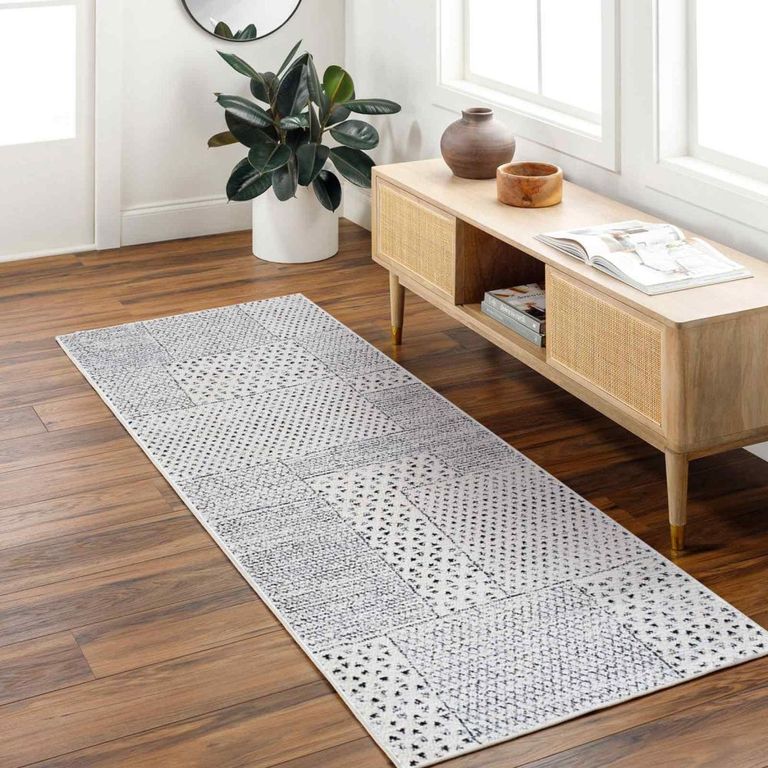 Architect Galey Alix Runner - Modern Scandi High Pile - GAAR2302 - Ivory & Black - 80cm x 220cm