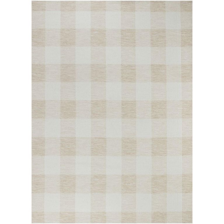 Barbados Rug - Checkered - BBD2310 - Beige - 160cm x 213cm