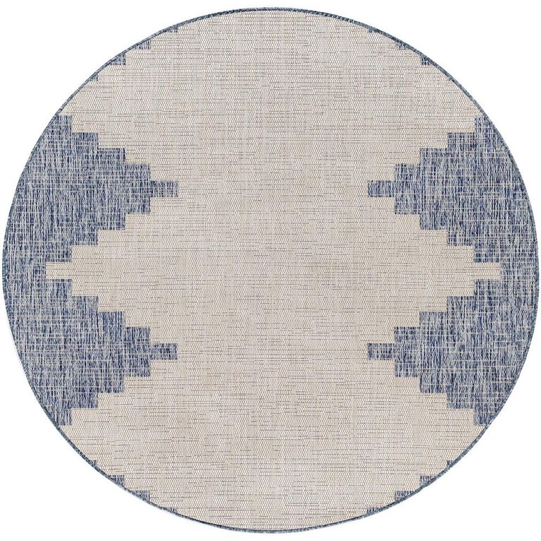 Eagean Round Rug - EAG2420 - Blue - 160cm x 160cm