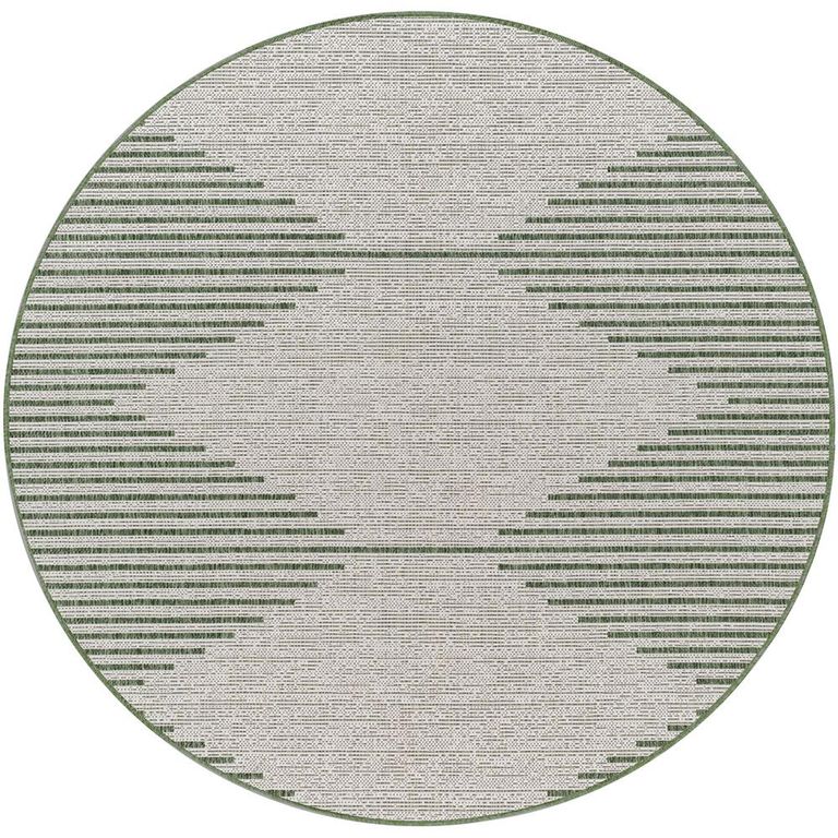 Eagean Round Rug - EAG2432 - Green - 160cm x 160cm