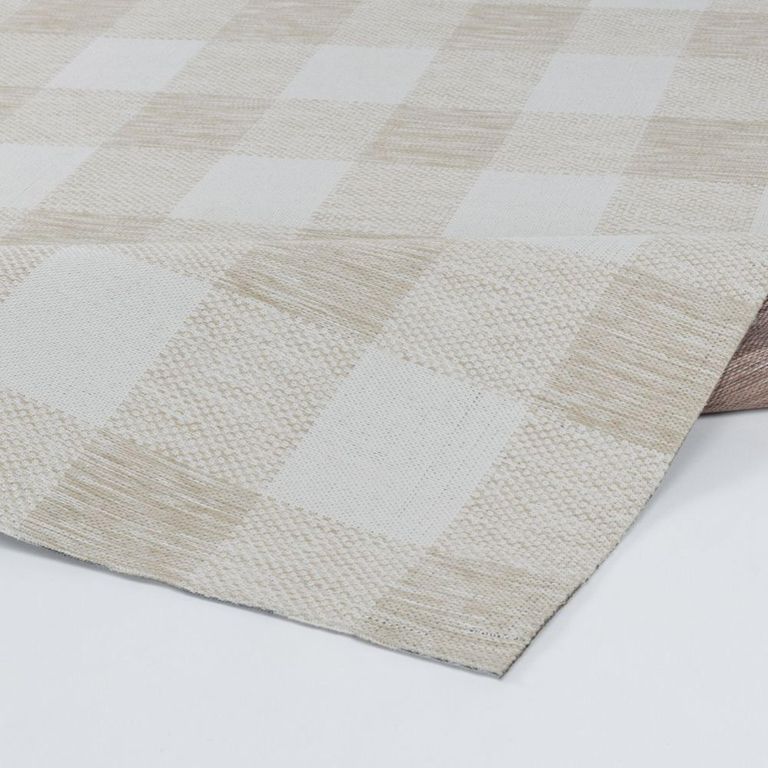 Barbados Rug - Checkered - BBD2310 - Beige - 160cm x 213cm