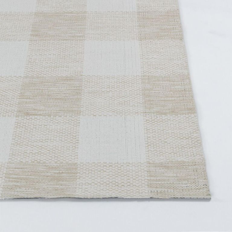 Barbados Rug - Checkered - BBD2310 - Beige - 160cm x 213cm