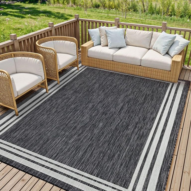 Eagean Rug - EAG2365 - Charcoal - Sizes Available
