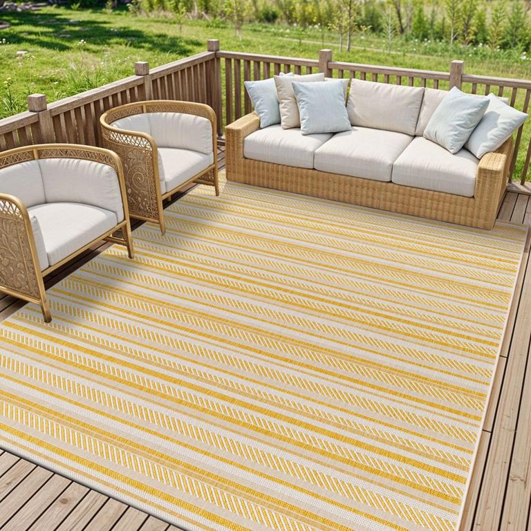 Eagean Rug - EAG2424 - Yellow - 200cm x 275cm