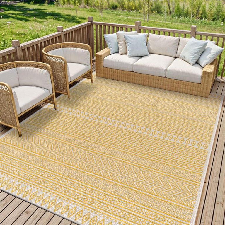 Eagean Rug - EAG2427 - Yellow - 200cm x 275cm