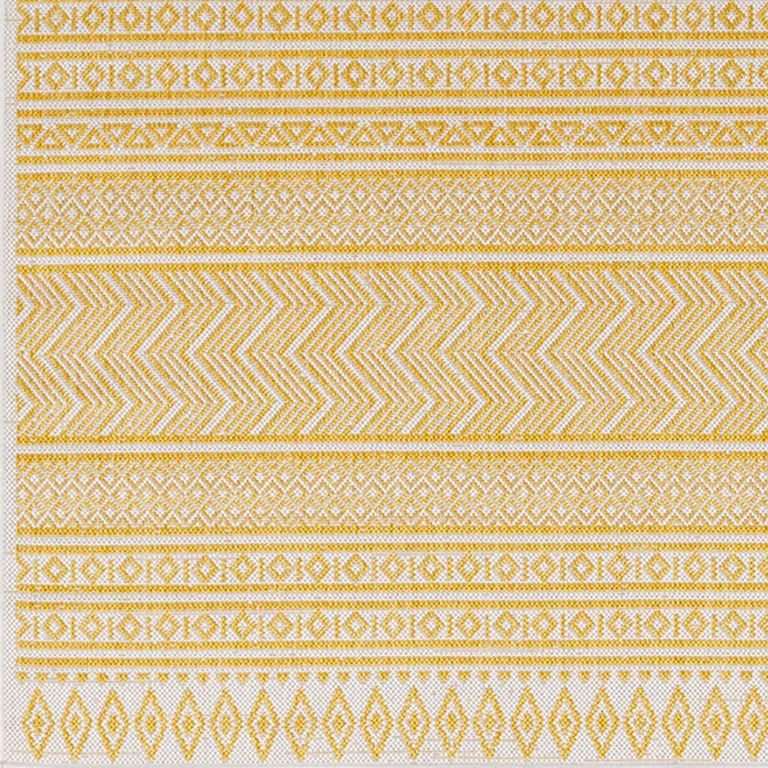 Eagean Round Rug - EAG2427 - Yellow - 160cm x 160cm