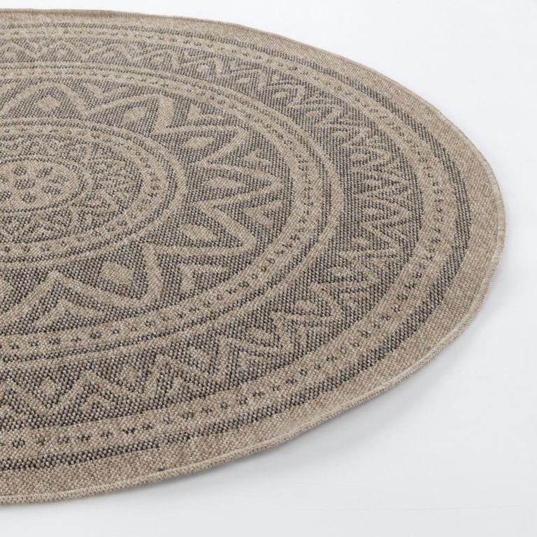 Encore Round Rug - ENC2302 - Tan - Jute Look - Sizes Available