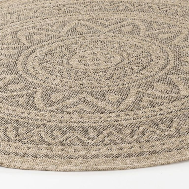 Encore Round Rug - ENC2302 - Tan - Jute Look - Sizes Available