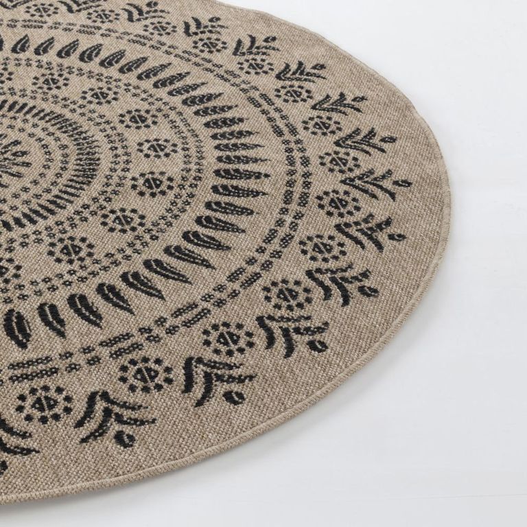 Encore Round Rug - ENC2304 - Tan - Jute Look - Sizes Available