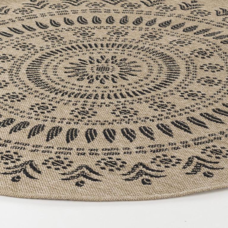 Encore Round Rug - ENC2304 - Tan - Jute Look - Sizes Available