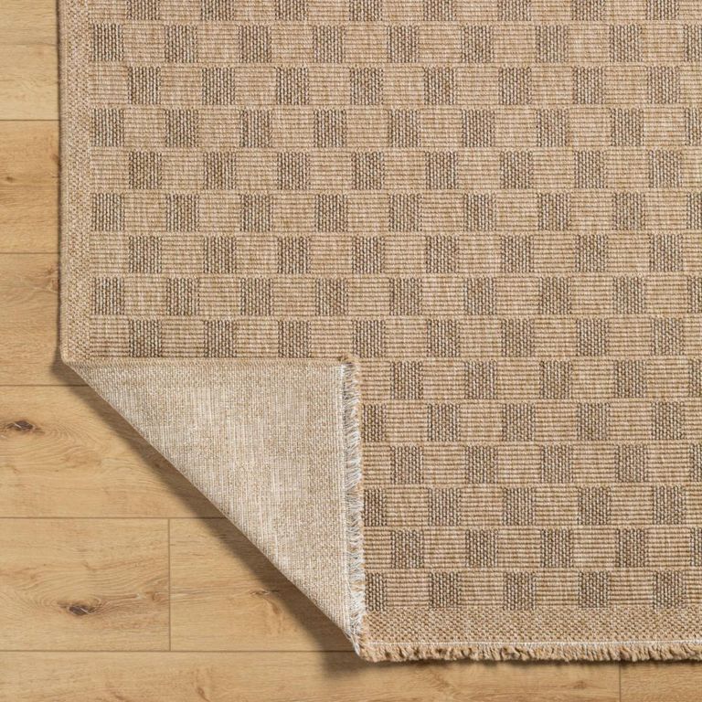 Mirage Rug - Jute Look Checkered - MGE2310 - Brown - Sizes Available