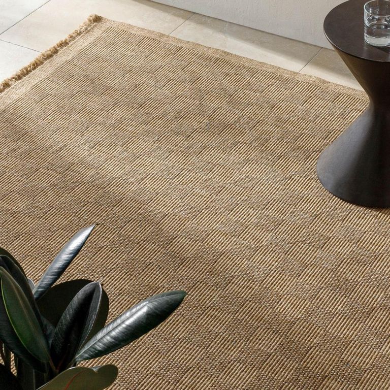 Mirage Rug - Jute Look Checkered - MGE2310 - Brown - Sizes Available