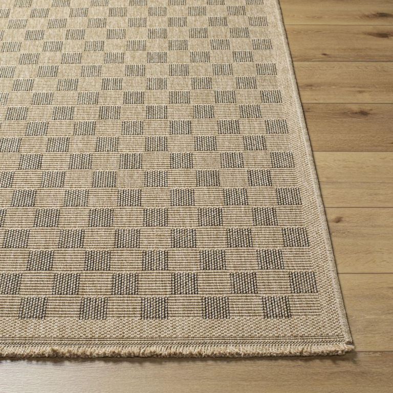 Mirage Rug - Jute Look Checkered - MGE2311 - Brown - Sizes Available
