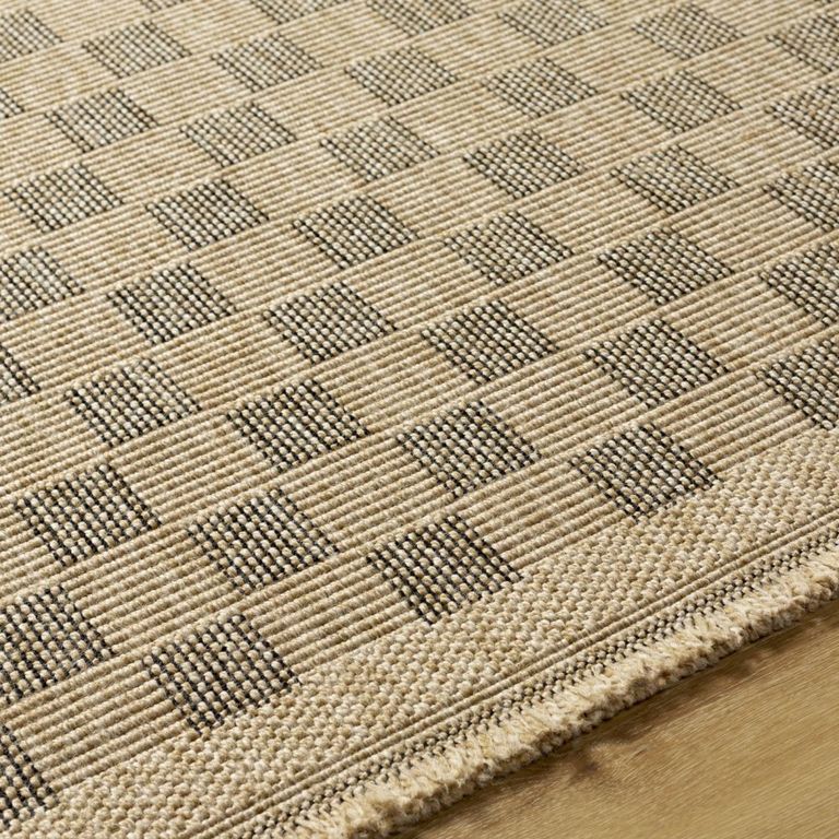 Mirage Rug - Jute Look Checkered - MGE2311 - Brown - Sizes Available