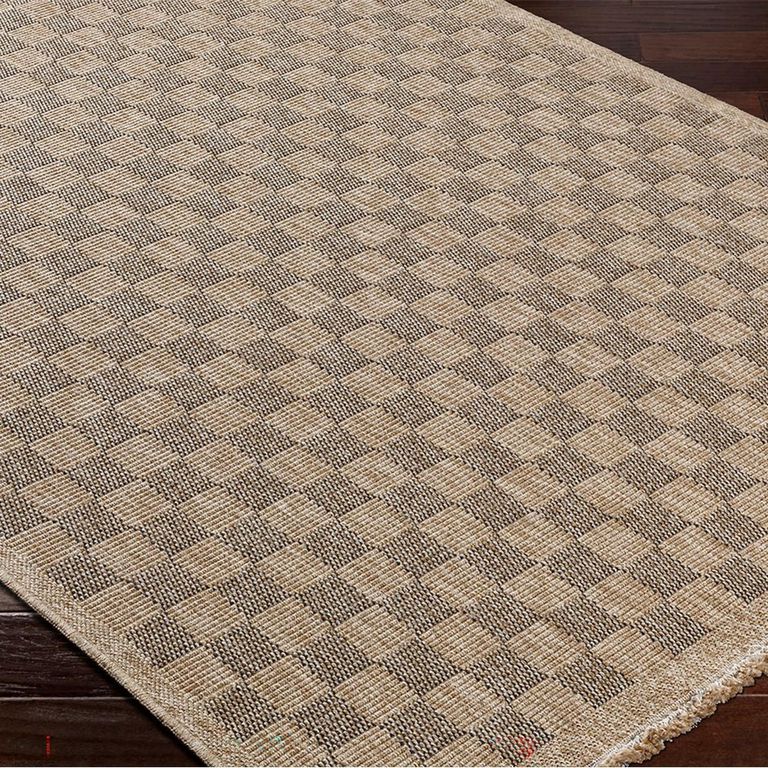 Mirage Rug - Jute Look Checkered - MGE2311 - Brown - Sizes Available