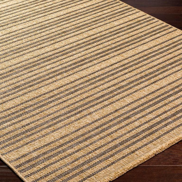 Mirage Rug - Jute Look Striped - MGE2308 - Cottage Brown - Sizes Available
