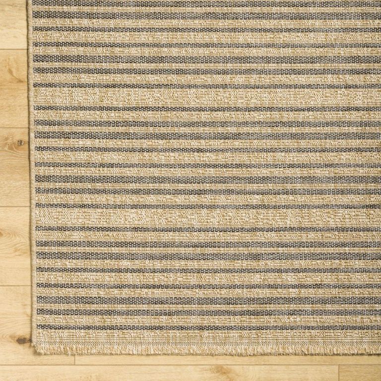 Mirage Rug - Jute Look Striped - MGE2308 - Cottage Brown - Sizes Available
