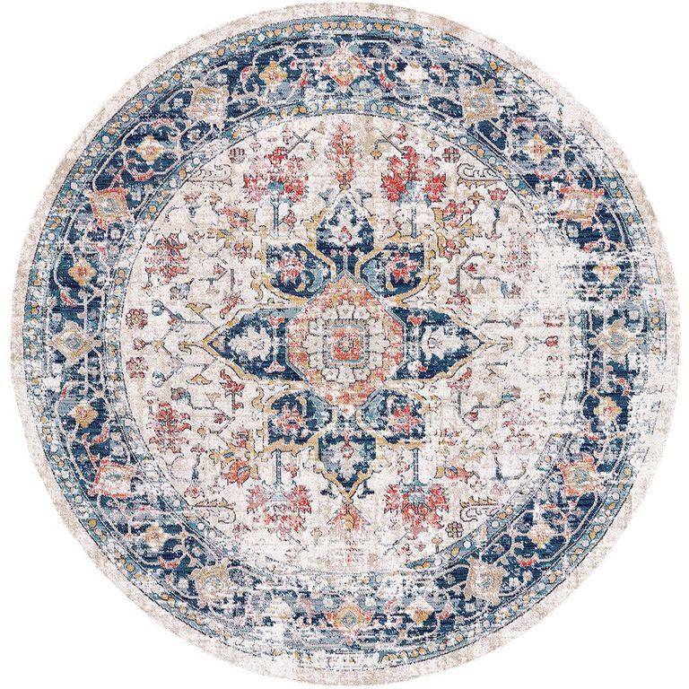 Huntington Round Rug - HTB2300 - Multicolour Beach - 160cm x 160cm