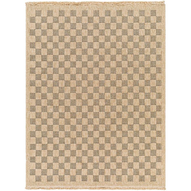 Mirage Rug - Jute Look Checkered - MGE2311 - Brown - Sizes Available