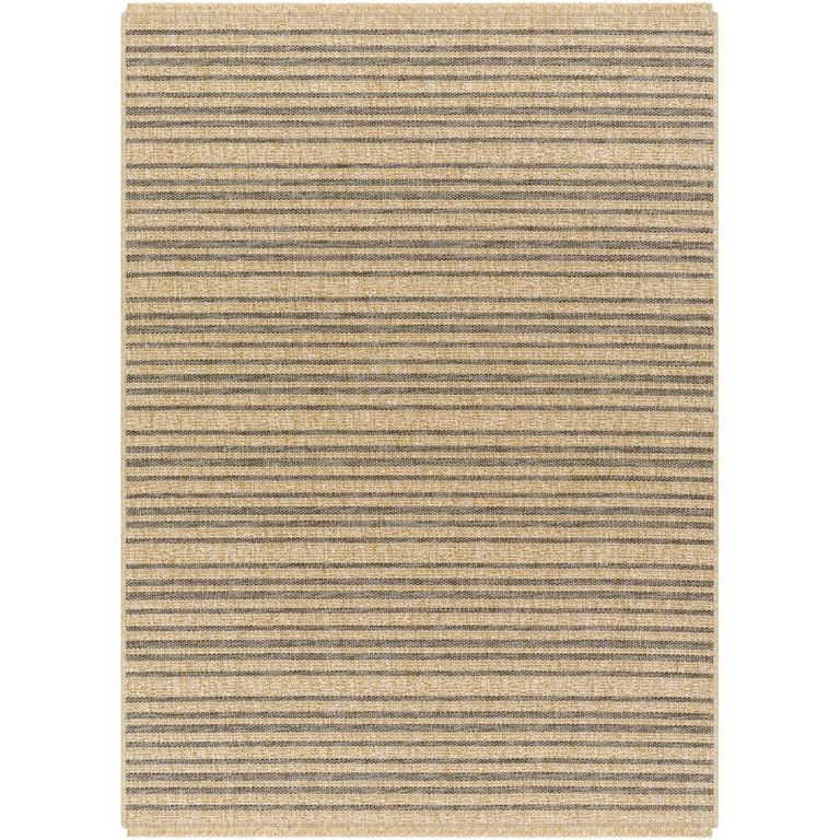 Mirage Rug - Jute Look Striped - MGE2308 - Cottage Brown - Sizes Available