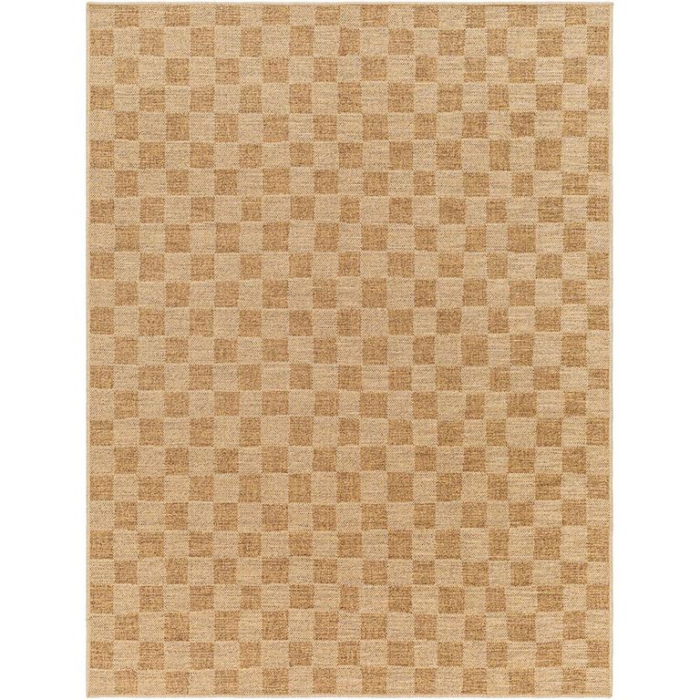 Pismo Rug - Beach Jute Checkered - PMB2310 - Brown - Sizes Available