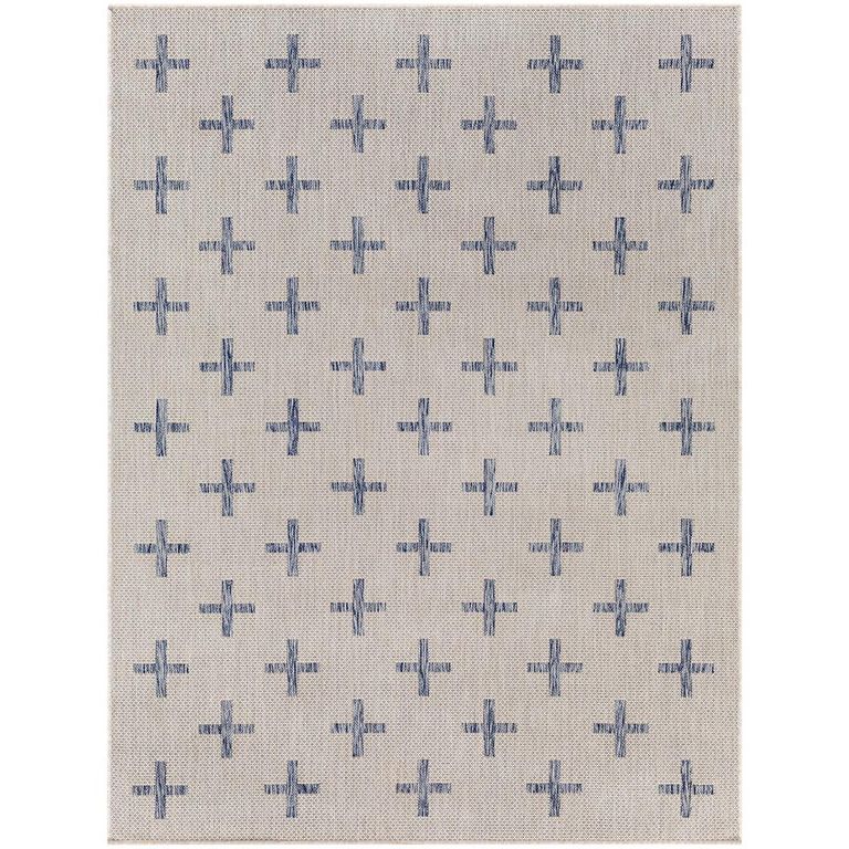 Tuareg Rug - TRG2358 - Ivory & Blue - Sizes Available