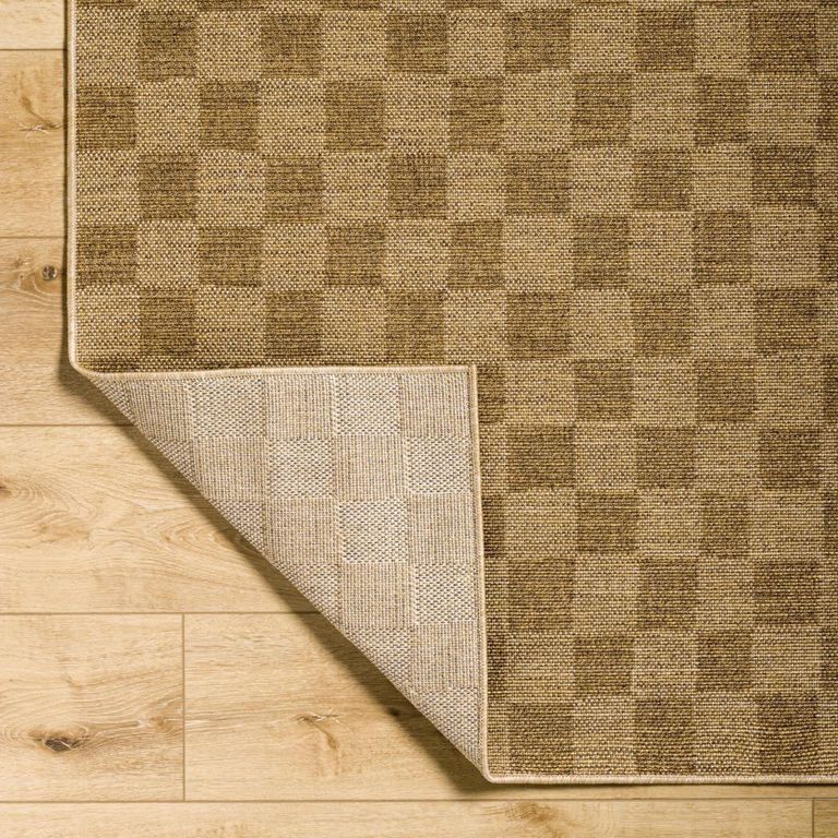 Pismo Rug - Beach Jute Checkered - PMB2310 - Brown - Sizes Available