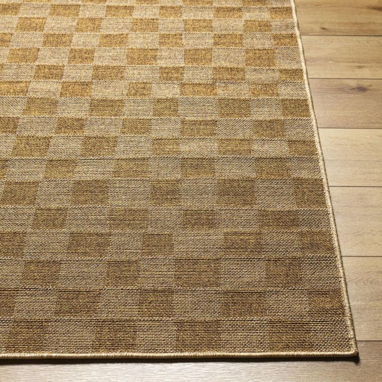 Pismo Rug - Beach Jute Checkered - PMB2310 - Brown - Sizes Available