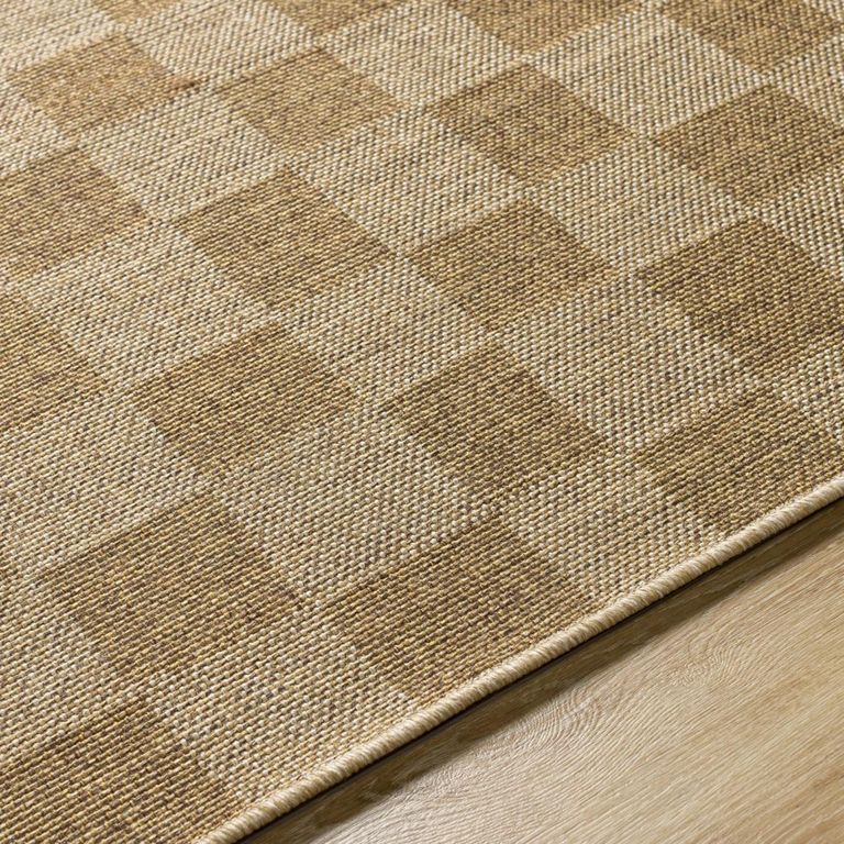 Pismo Rug - Beach Jute Checkered - PMB2310 - Brown - Sizes Available