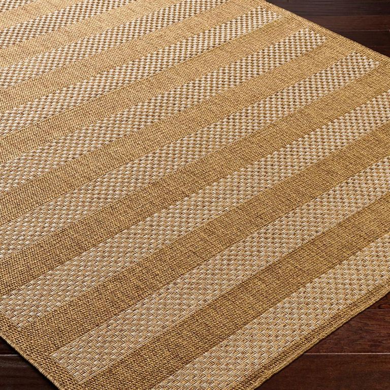 Pismo Rug - Beach Jute Striped - PMB2302 - Brown - Sizes Available